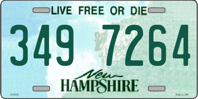 NH license plate 3497264