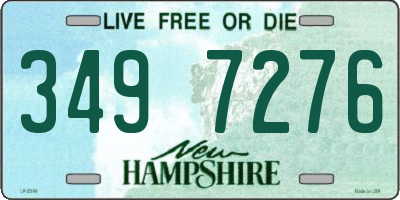 NH license plate 3497276