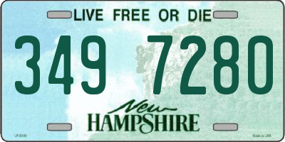 NH license plate 3497280