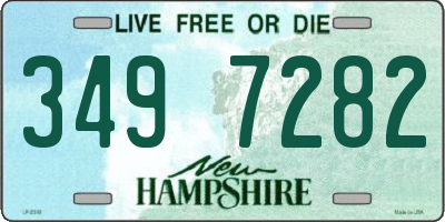 NH license plate 3497282