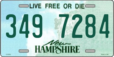 NH license plate 3497284