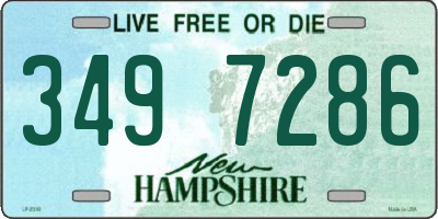 NH license plate 3497286
