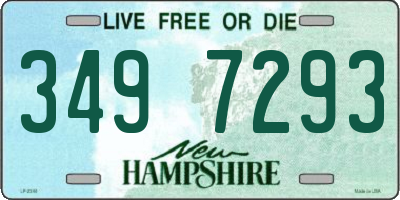 NH license plate 3497293