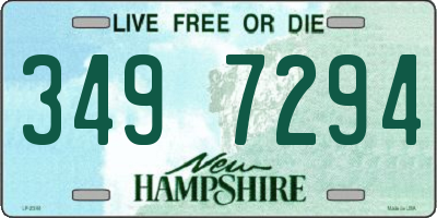 NH license plate 3497294