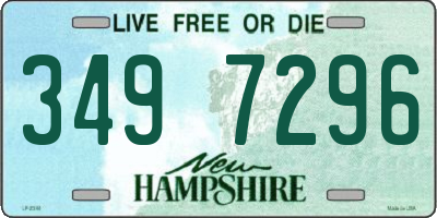 NH license plate 3497296