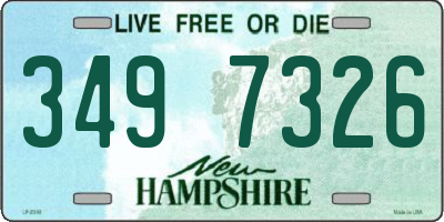 NH license plate 3497326