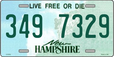 NH license plate 3497329