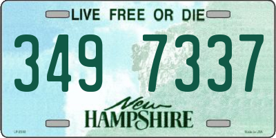 NH license plate 3497337