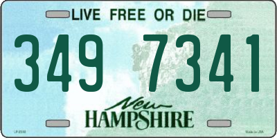 NH license plate 3497341
