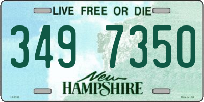 NH license plate 3497350