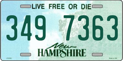 NH license plate 3497363
