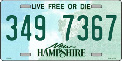 NH license plate 3497367