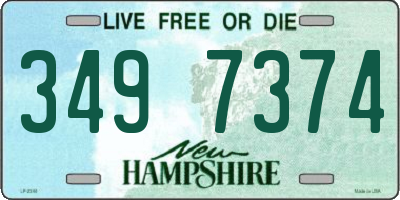 NH license plate 3497374