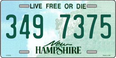 NH license plate 3497375
