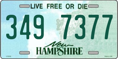 NH license plate 3497377