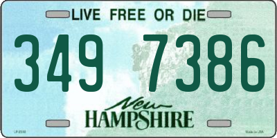 NH license plate 3497386