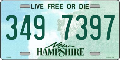 NH license plate 3497397