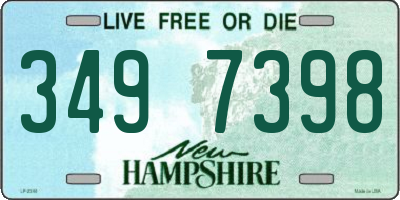 NH license plate 3497398