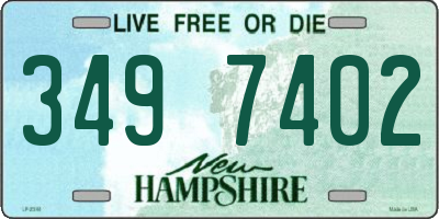 NH license plate 3497402