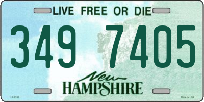 NH license plate 3497405