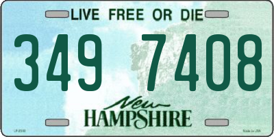 NH license plate 3497408