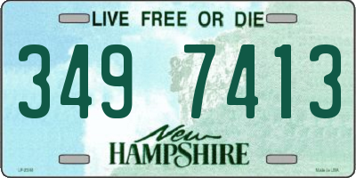 NH license plate 3497413