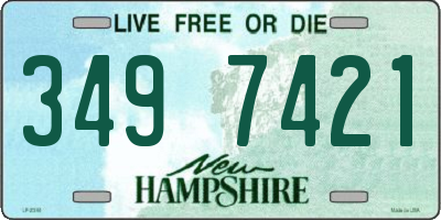 NH license plate 3497421