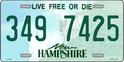 NH license plate 3497425