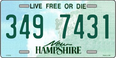 NH license plate 3497431