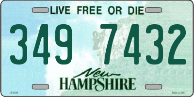 NH license plate 3497432