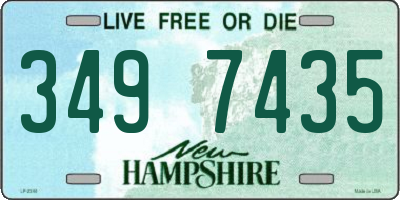 NH license plate 3497435
