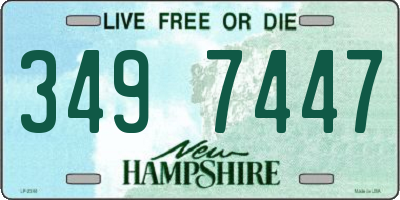 NH license plate 3497447