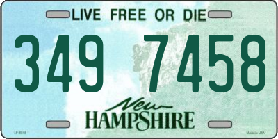 NH license plate 3497458