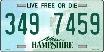 NH license plate 3497459