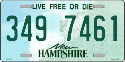 NH license plate 3497461
