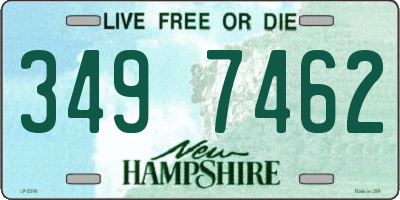 NH license plate 3497462