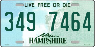 NH license plate 3497464