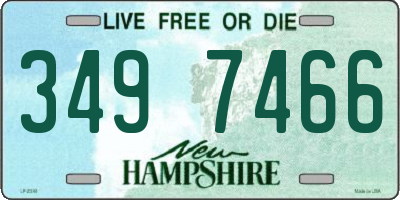 NH license plate 3497466