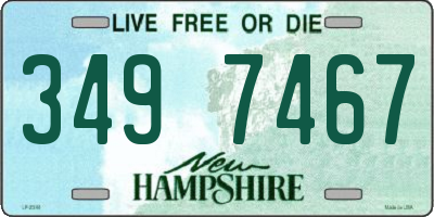NH license plate 3497467