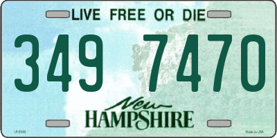 NH license plate 3497470