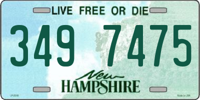 NH license plate 3497475