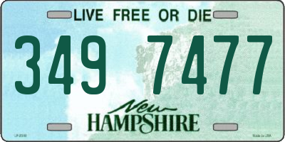 NH license plate 3497477