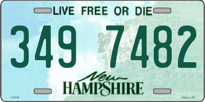 NH license plate 3497482