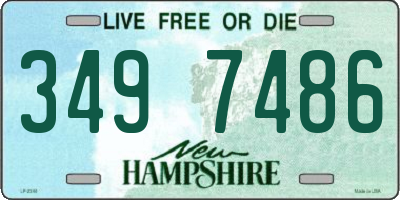NH license plate 3497486
