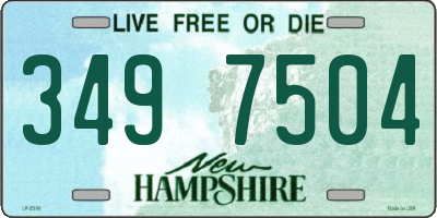 NH license plate 3497504