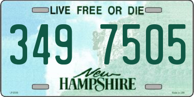 NH license plate 3497505