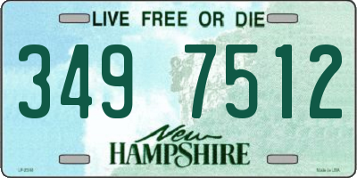 NH license plate 3497512