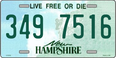 NH license plate 3497516