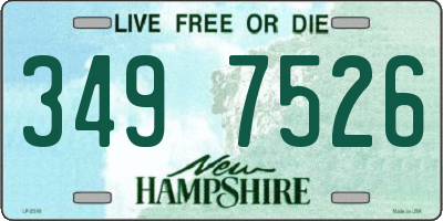 NH license plate 3497526