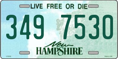 NH license plate 3497530